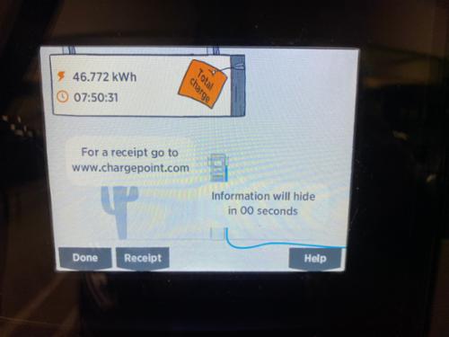 Chargepoint price store per kwh